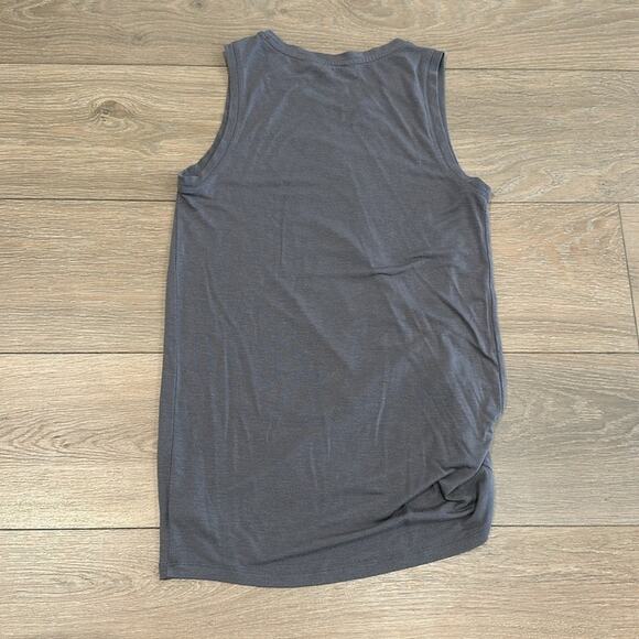 ATHLETA‎ Slate Gray Threadlight Twist Side Active Workout Yoga Tank Top Size XS - Picture 3 of 10
